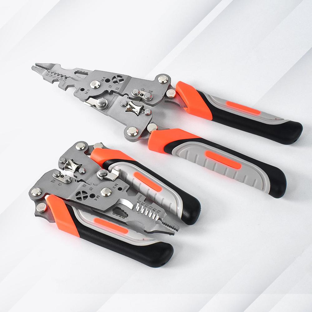 8 In 1 Wire Stripper Pliers, Soft Grip