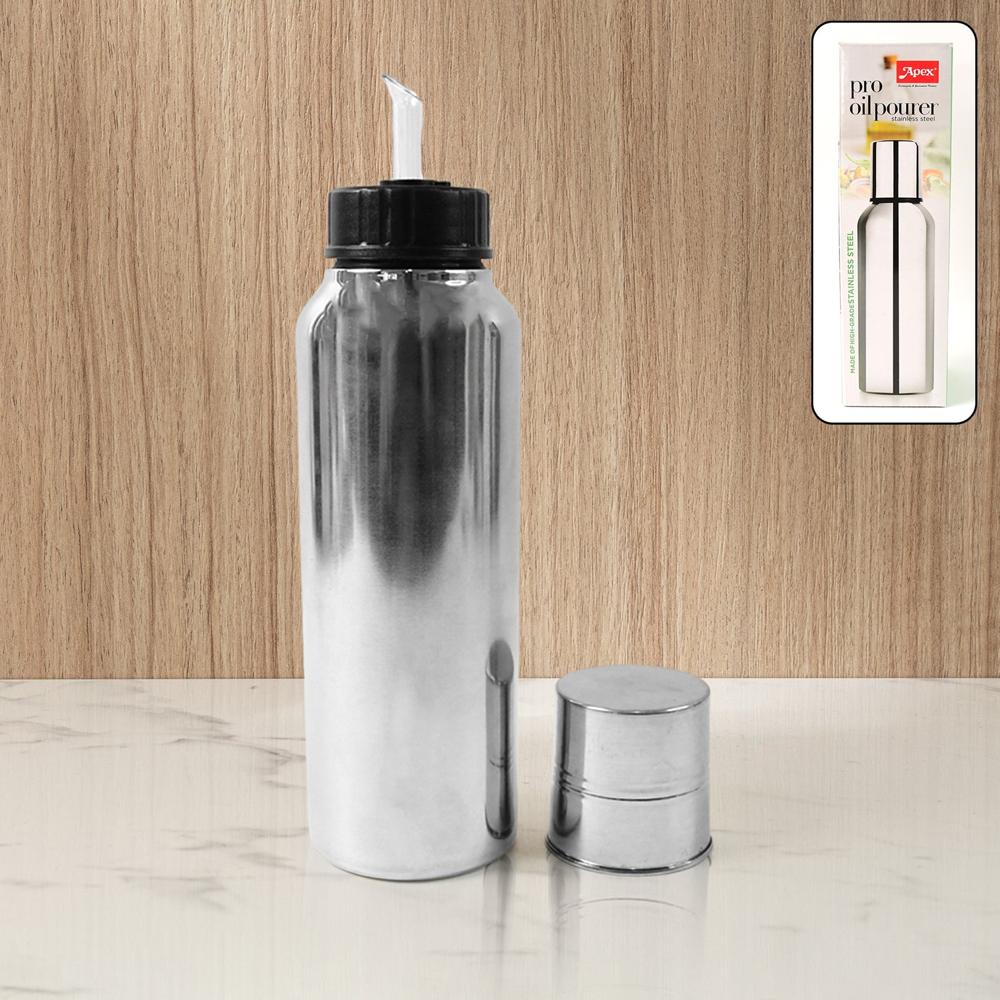 Apex Pro Stainless Steel Oil Pourer  750ml (1 Pc) - Color: Mix