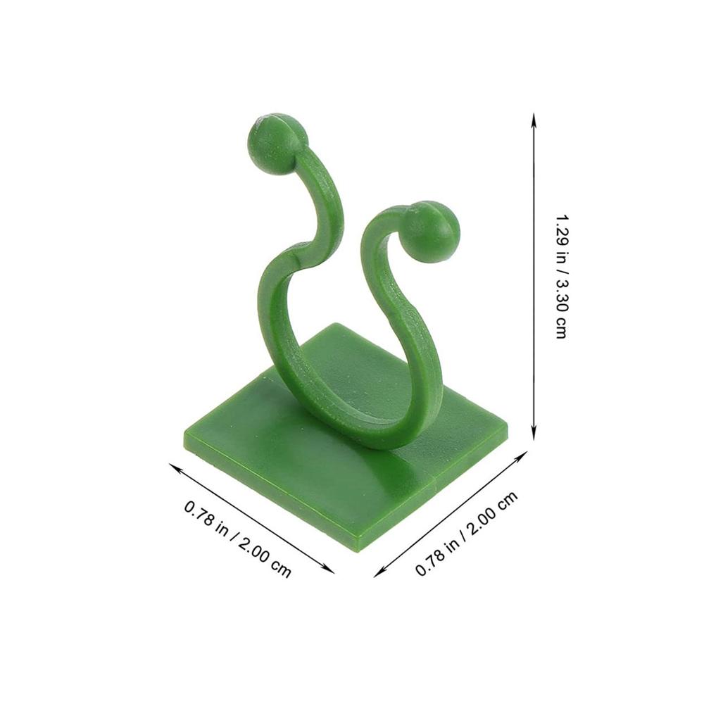 Plant Climbing Wall Fixture Clip Self-Adhesive Hook (Approx 200 Pcs Set)