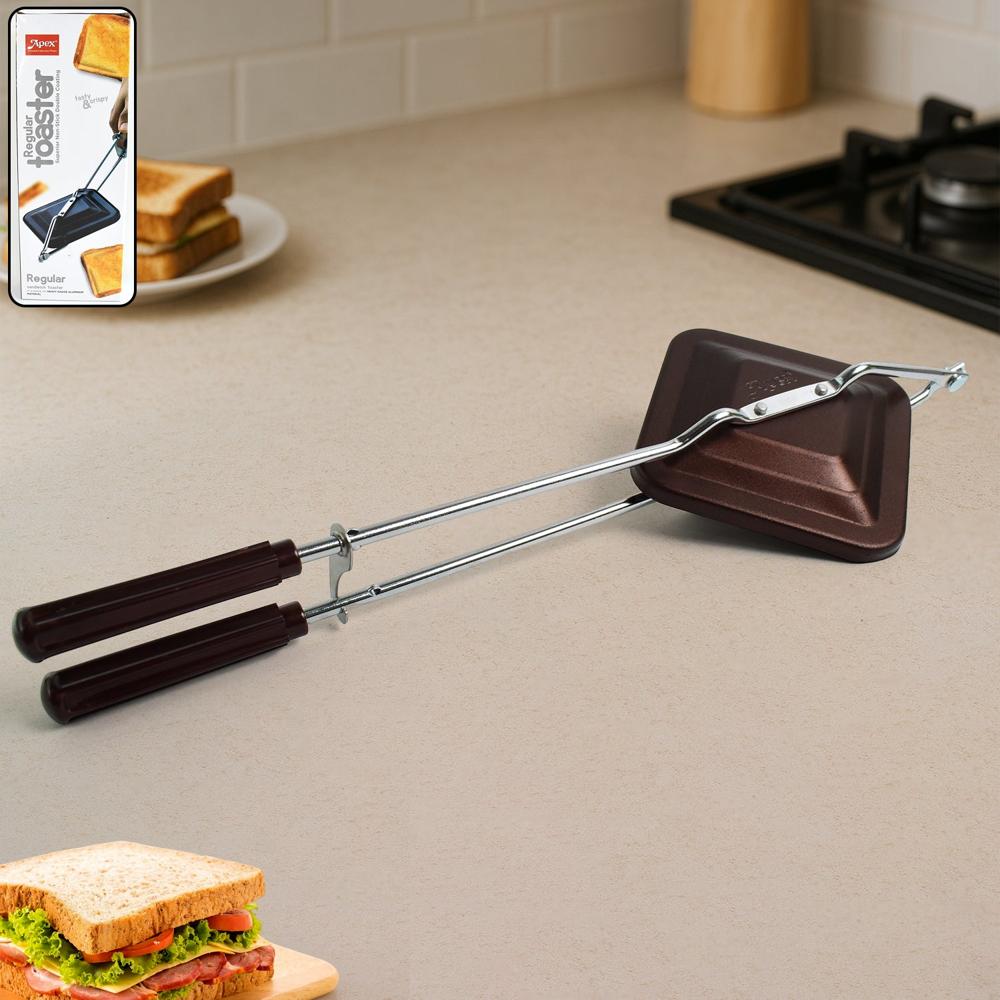 Apex Regular Non-Stick Flame-Based Sandwich Toaster - Color: Mix