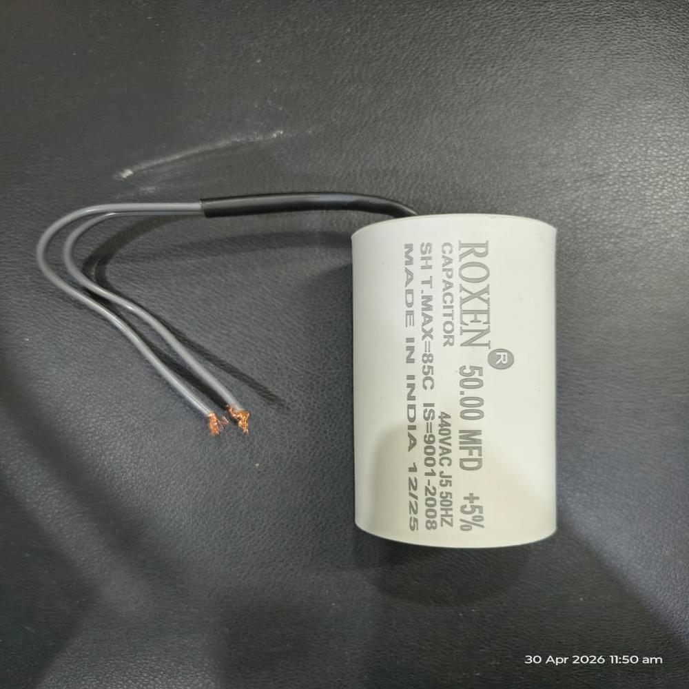 Running Capacitor 50 Mfd - Color: White