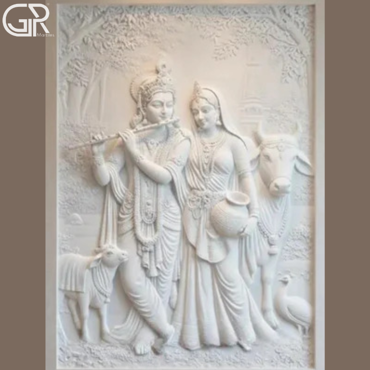 Makrana White Marble Carving
