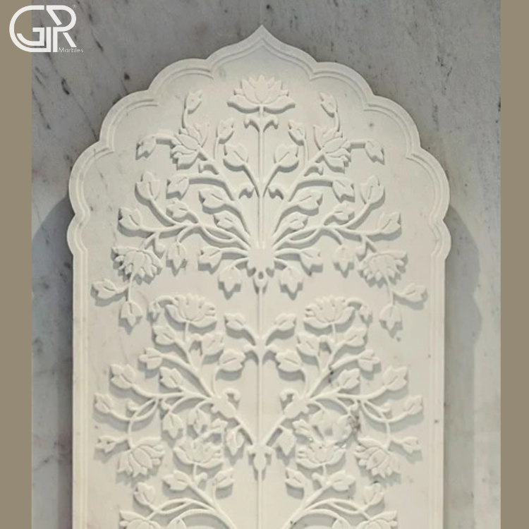 Marble Floral Carved Pattern