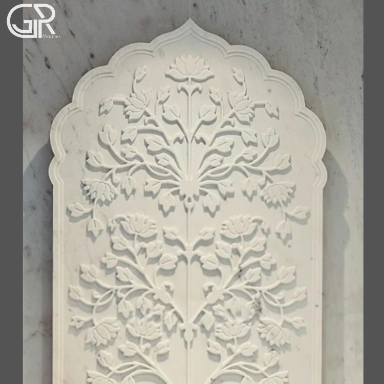 Marble Floral Carved Pattern