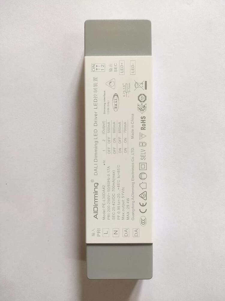 Aidimming 30w 42vdc Dali Dimming LED Driver