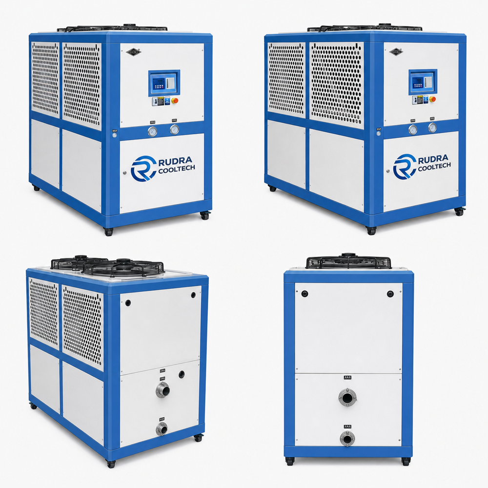 5 TR Air Cooled Chiller Manufacturer in Ahmedabad, Industrial Water Chiller Ahmedabad,