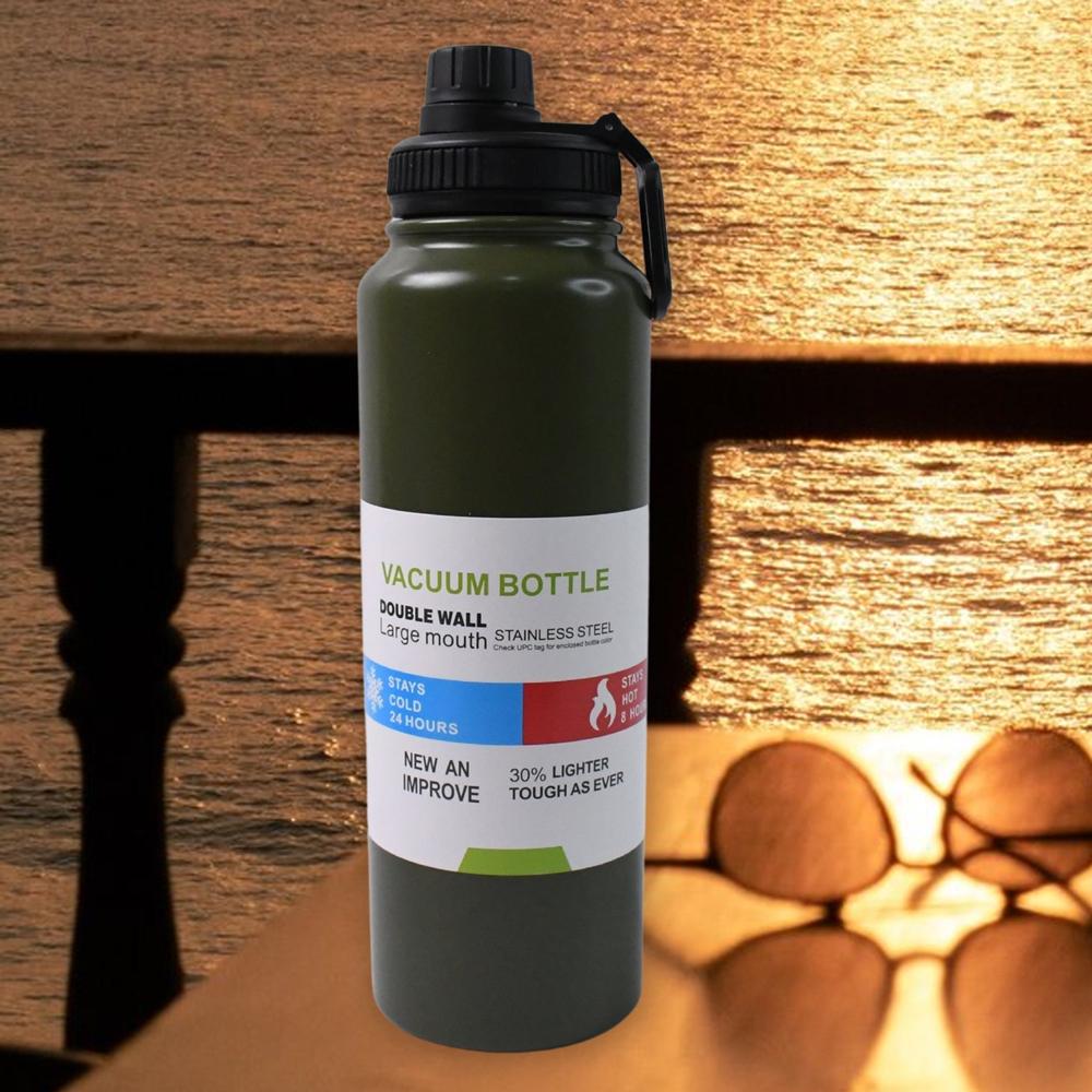 Stainless Steel Double Wall Vacuum-Insulated Drink Water Bottle (800 Ml Approx / Mix Color) - Product Type: Kitchen Utility Products