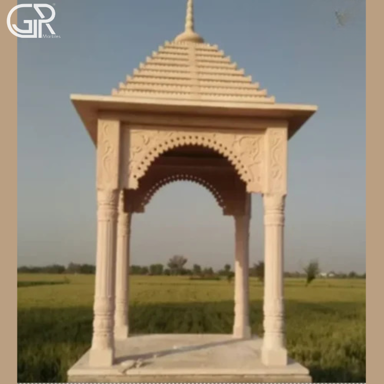 polished sandstone chhatri
