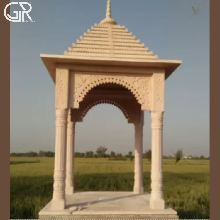 polished sandstone chhatri