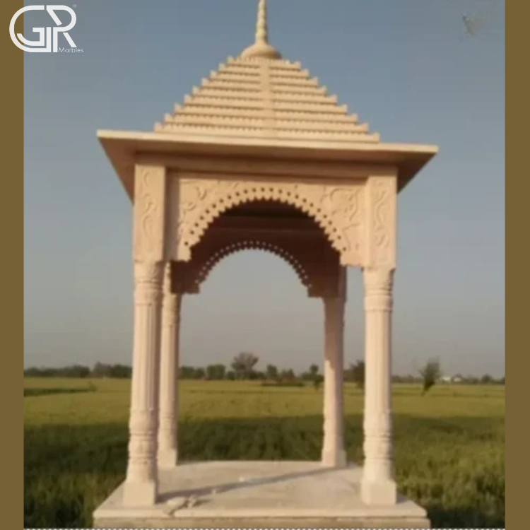 polished sandstone chhatri