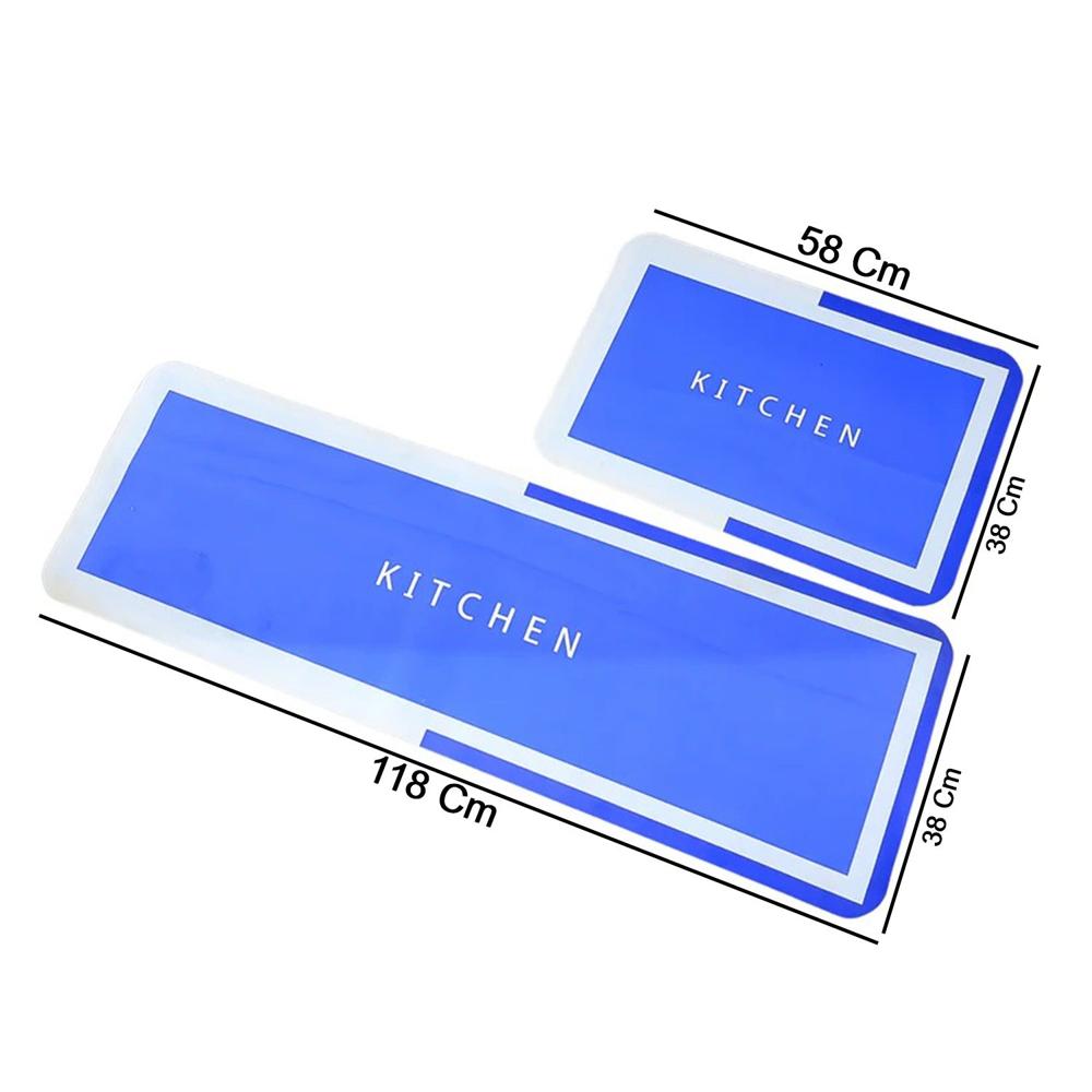 Premium Anti-Slip Kitchen Floor Mat (1 Set) - Color: Mix