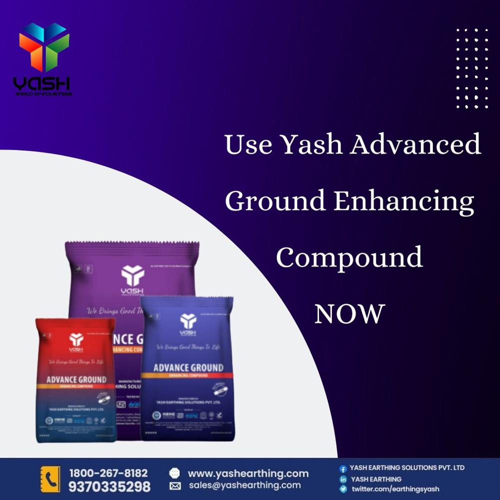 Advance Ground Enhancing Compound - Graphite Base, 5 Kg Powder | Black Color, Designed For Earthing Applications, Enhances Conductivity