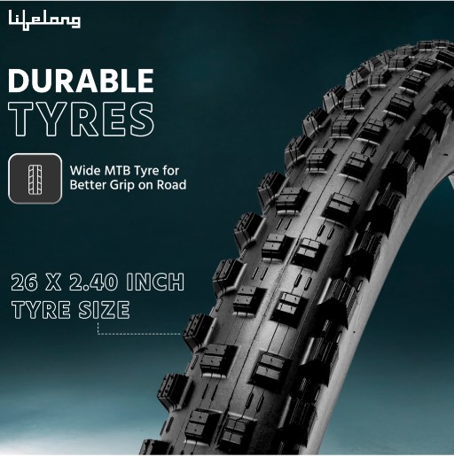 Lifelong Strong STRBC26 Bicycle for Men | Aluminium Stem| Steel Frame|Double Disc Brakes 26 T (inch) Mountain Cycle (Single Speed, Green, Rigid) STRBC26