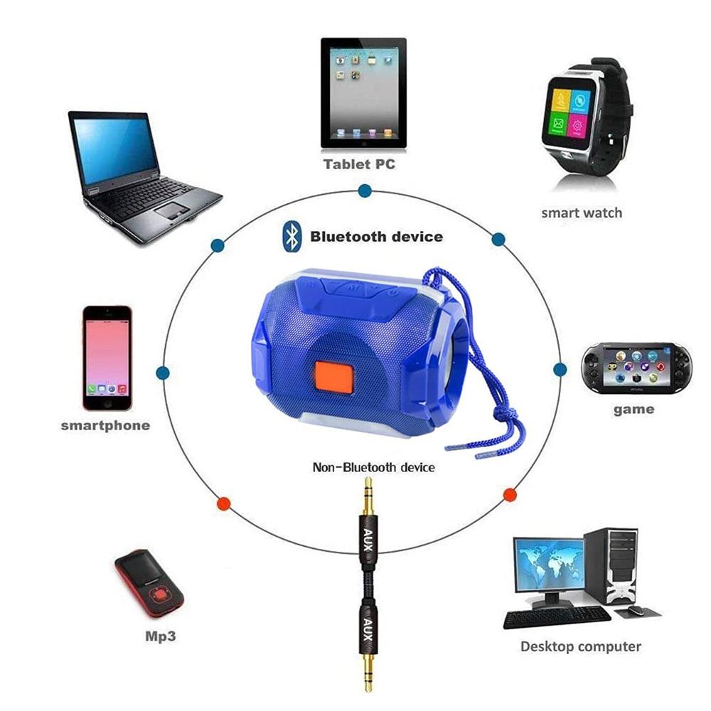 Wireless Portable Bluetooth DJ Bass Speaker , Rechargeable Media Player
