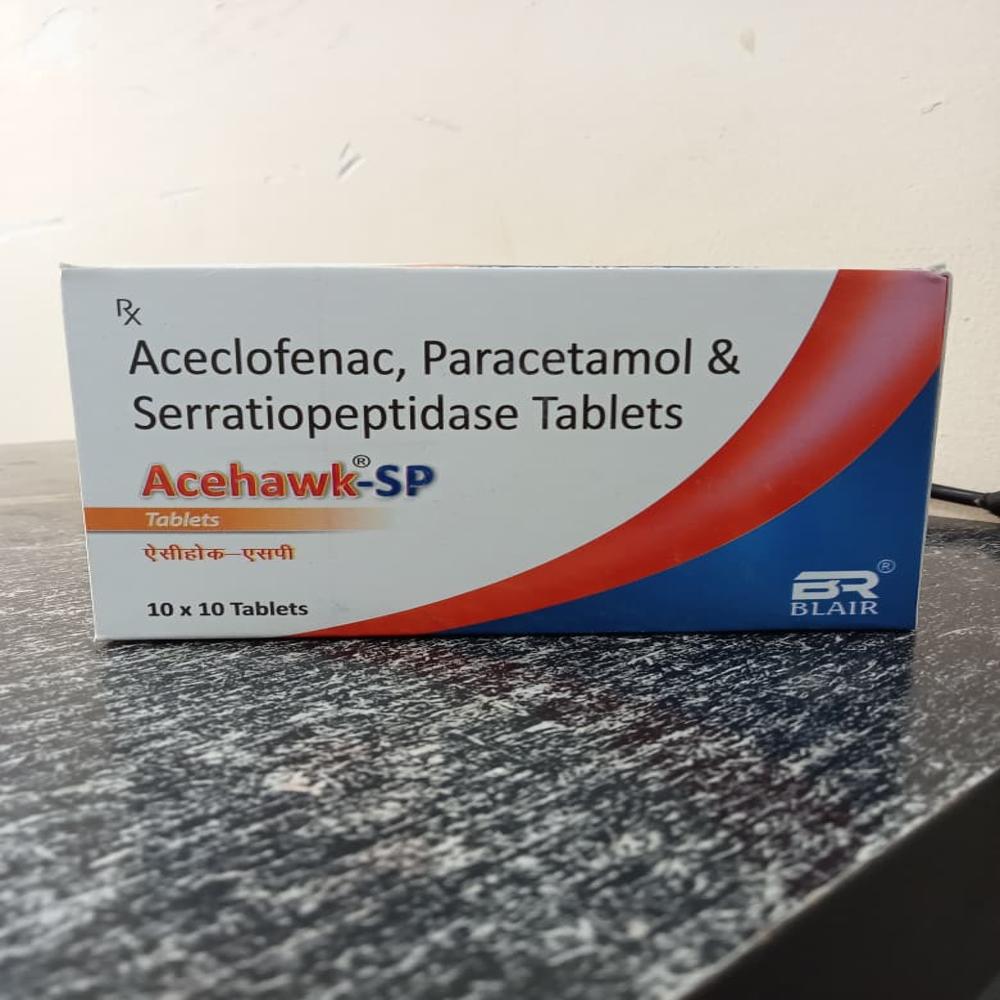 Aceclofenac, Paracetamol & Serratiopeptidase Tablets