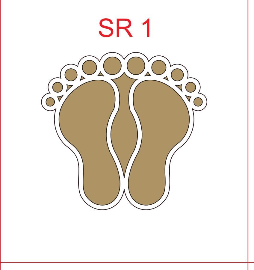 SR 5 4 Inch MDF Rangoli