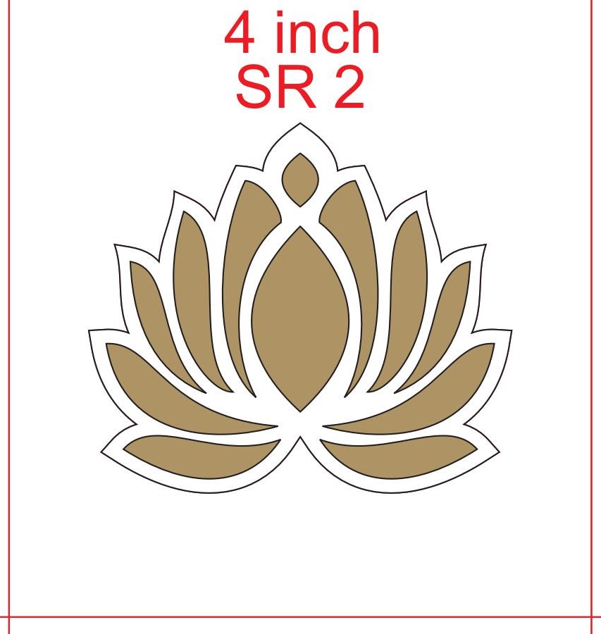 SR 5 4 Inch MDF Rangoli