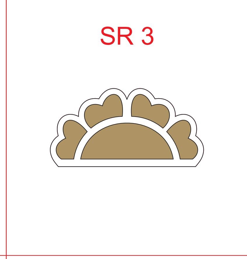 SR 5 4 Inch MDF Rangoli