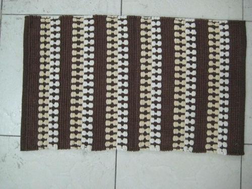 Brown And White Large Chenille Rugs