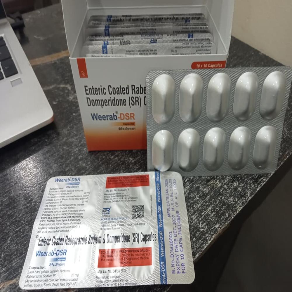 Enteric Coated Rabeprazole Sodium & Domperidone (SR) Capsules 