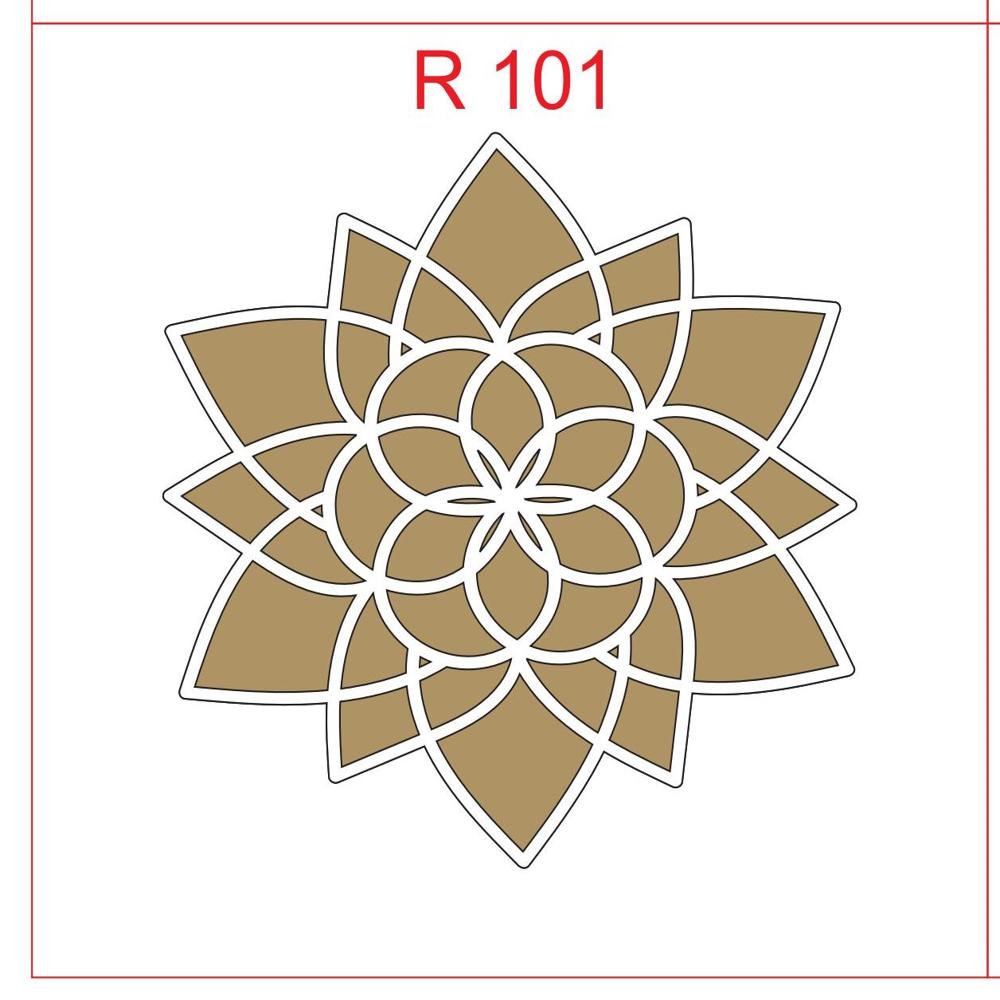 12 Inch MDF Rangoli