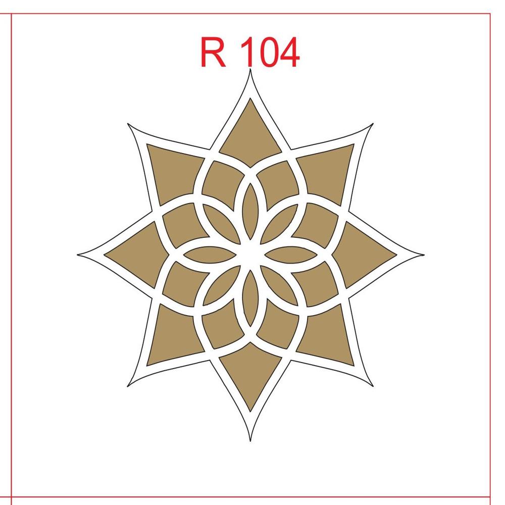 12 Inch MDF Rangoli