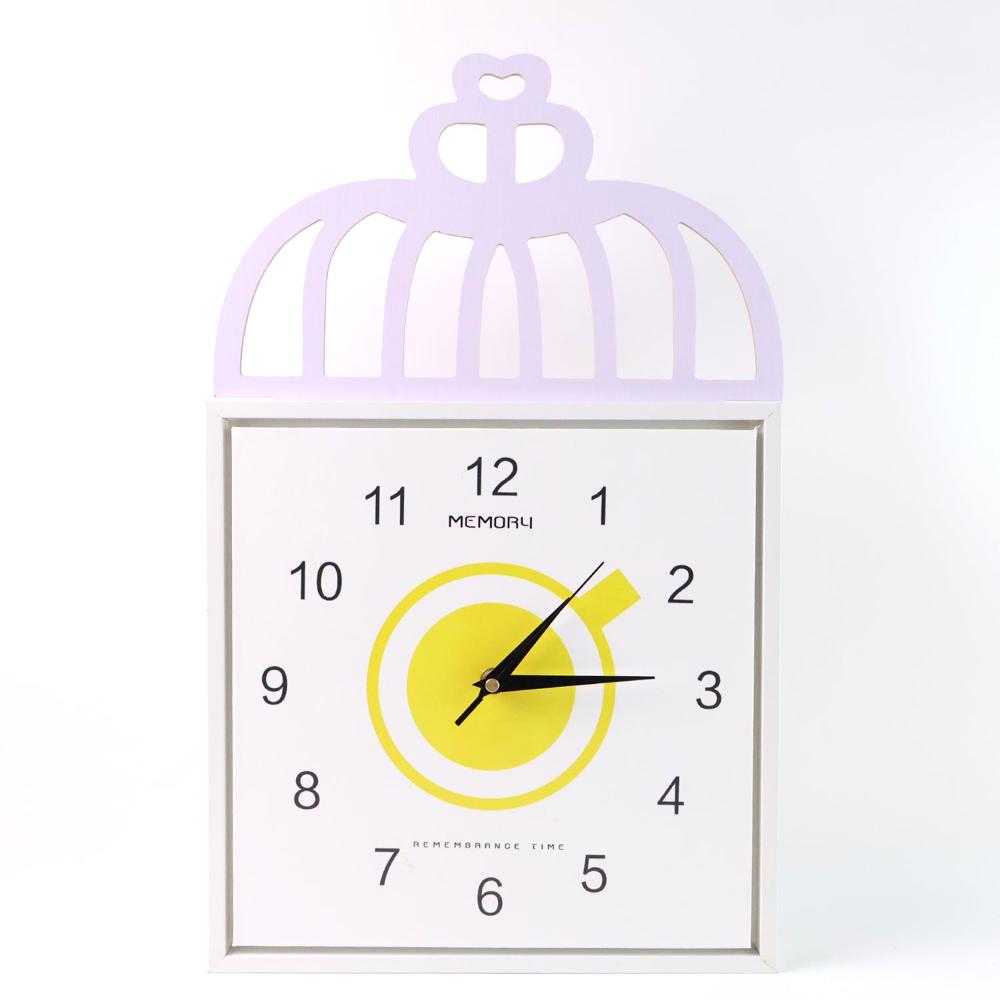 Decorative Square Wall Clock Battery Operated  1 Pc