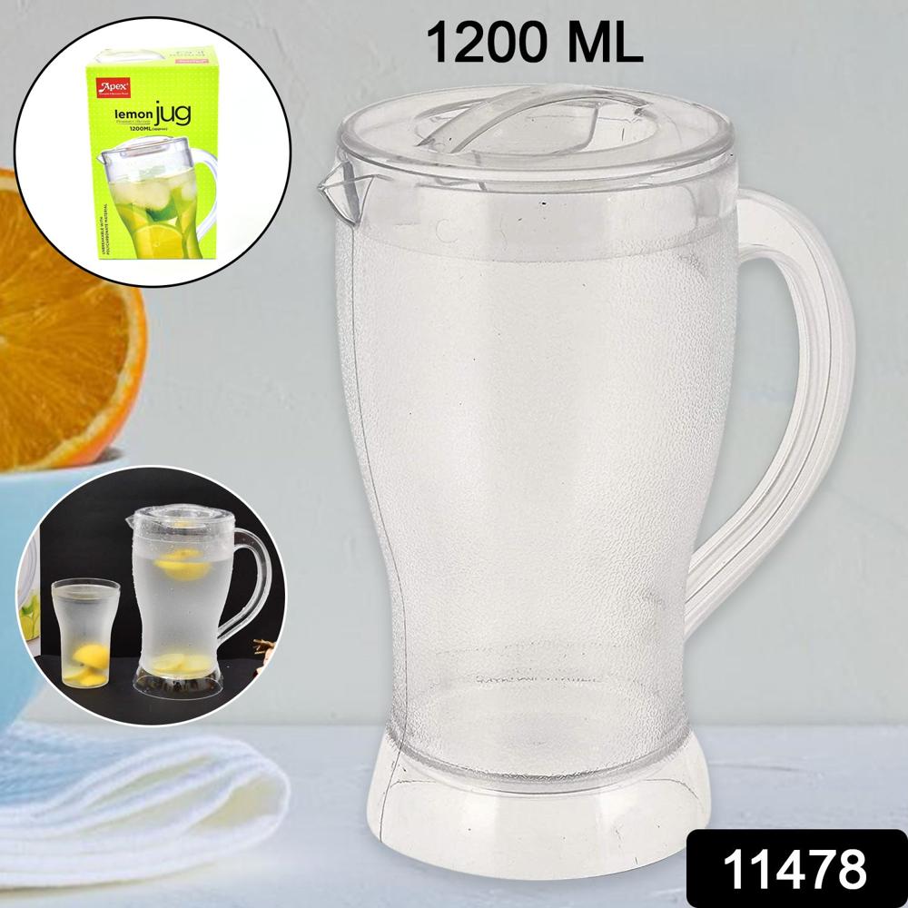 Apex Unbreakable Lemon Jug 1200 Ml (Approx / 1 Pc) - Color: Mix