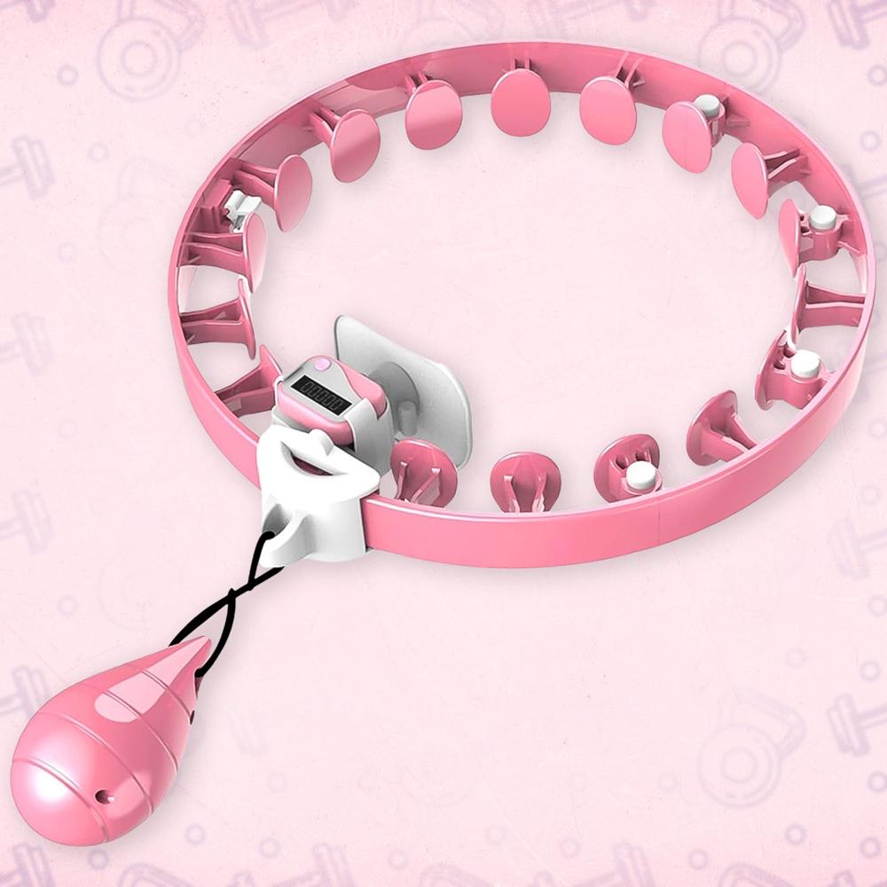Smart Fitness Hula Hoop With Counter & Spinning Ball (1 Pc / Mix Design / Loose)
