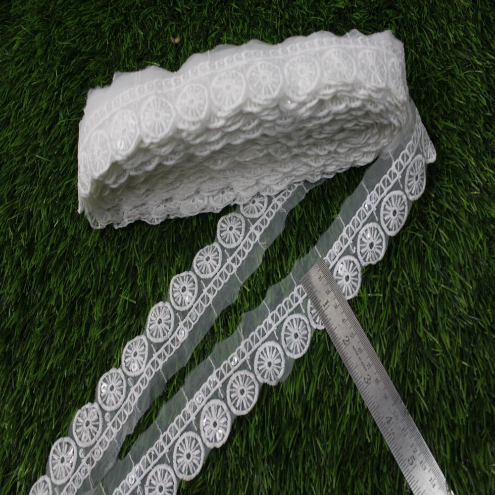 Fancy Saree Net Embroidery Lace