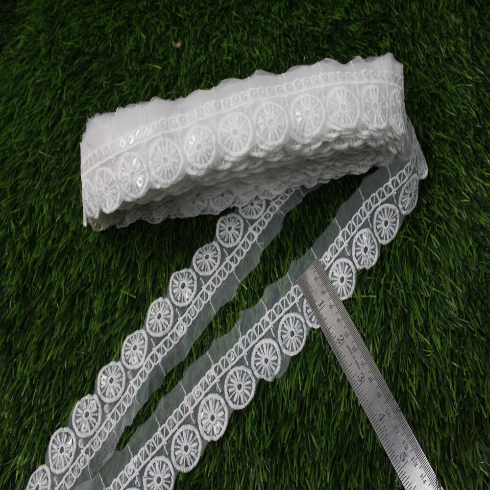 Fancy Saree Net Embroidery Lace