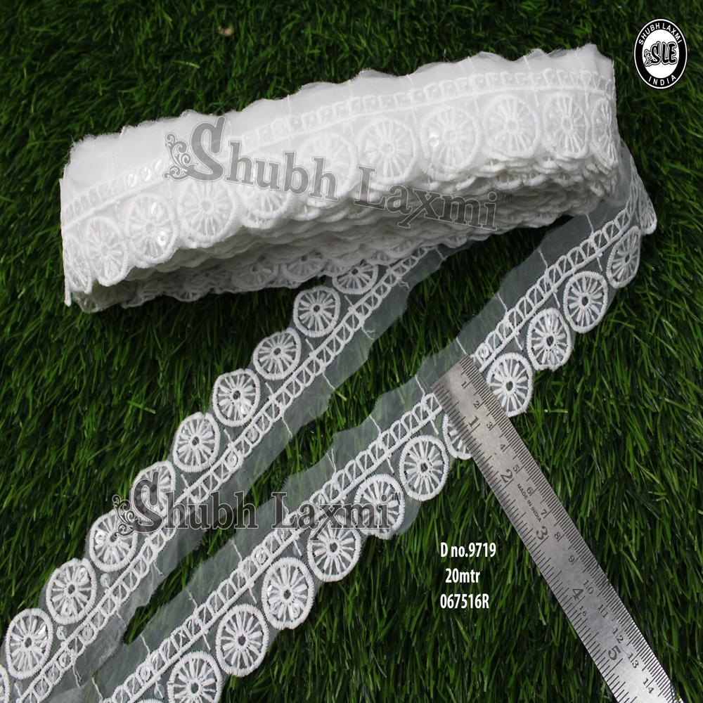 Fancy Saree Net Embroidery Lace