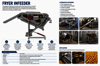 Fryer Infeederm, Fryer Infeed Conveyor, Fryer Loading Conveyor ,French Fry Infeeder Machine