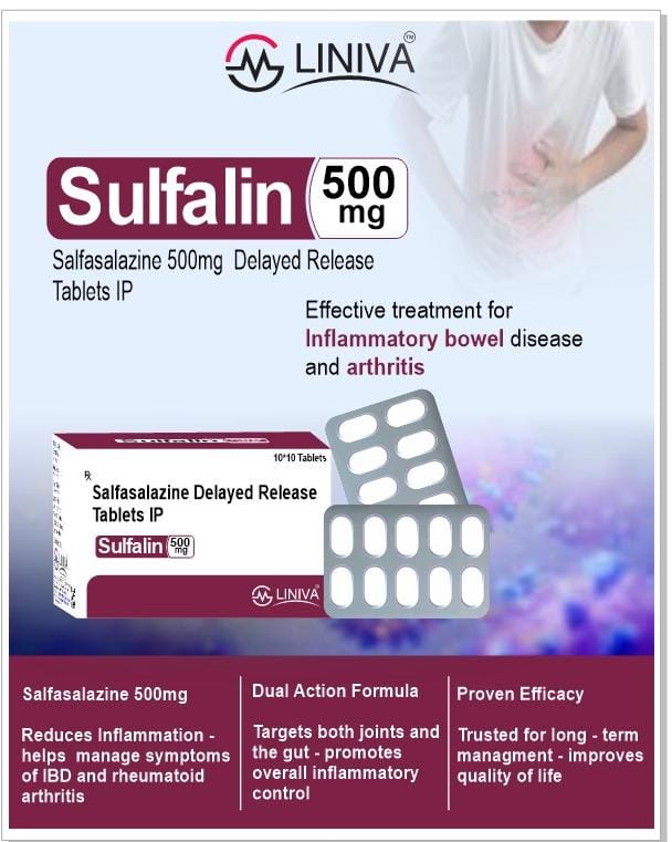 Sulfalin - 500 Tablet (Sulfasalzine 500 Mg Tablet)