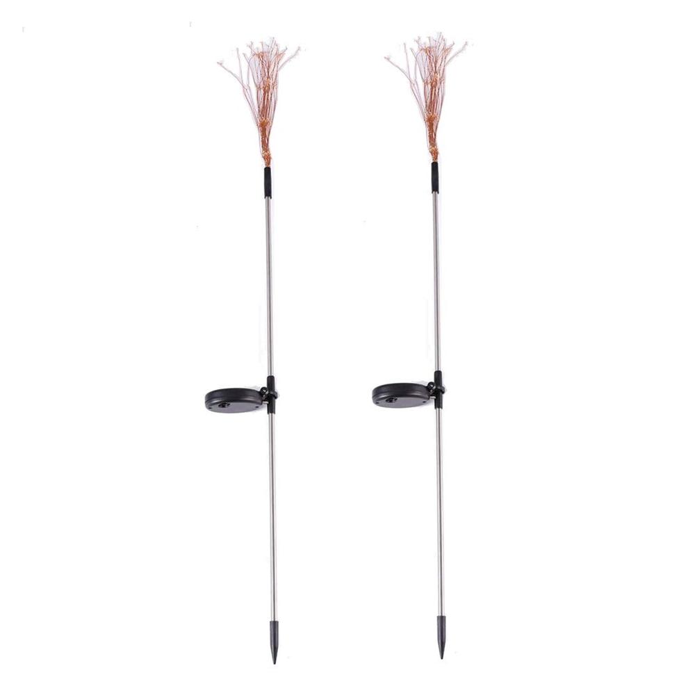 Colorful Multi Led Outdoor Solar Garden Lights (2 Pcs Set)