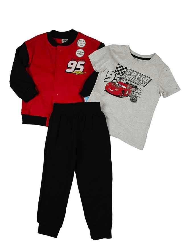 B16608 | Character Printed Boys 3 Pc Jogging Sets