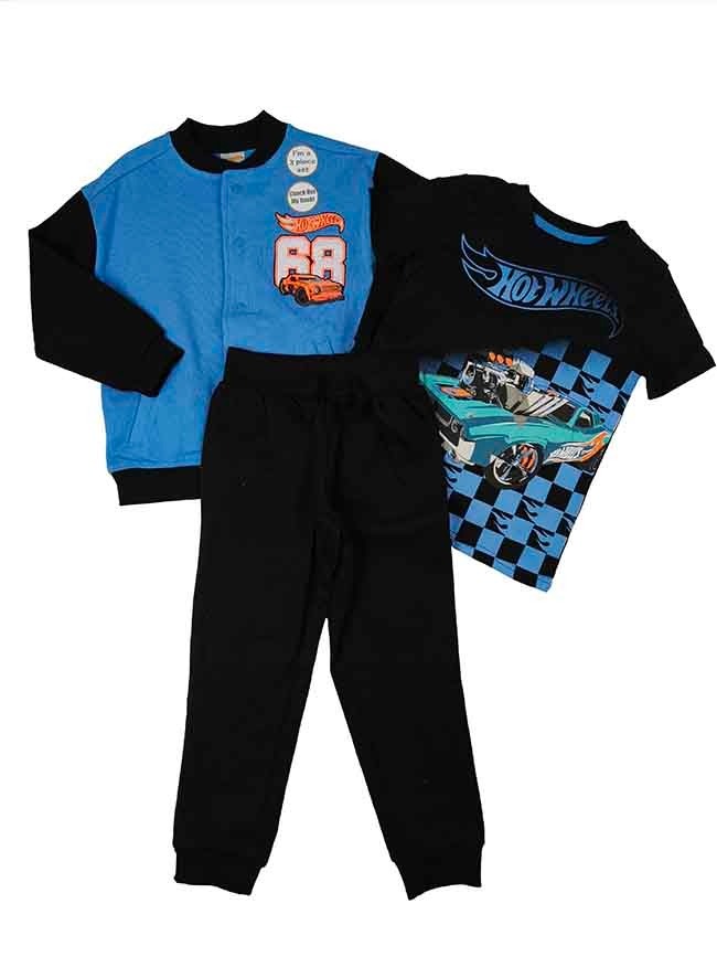 B16608 | Character Printed Boys 3 Pc Jogging Sets