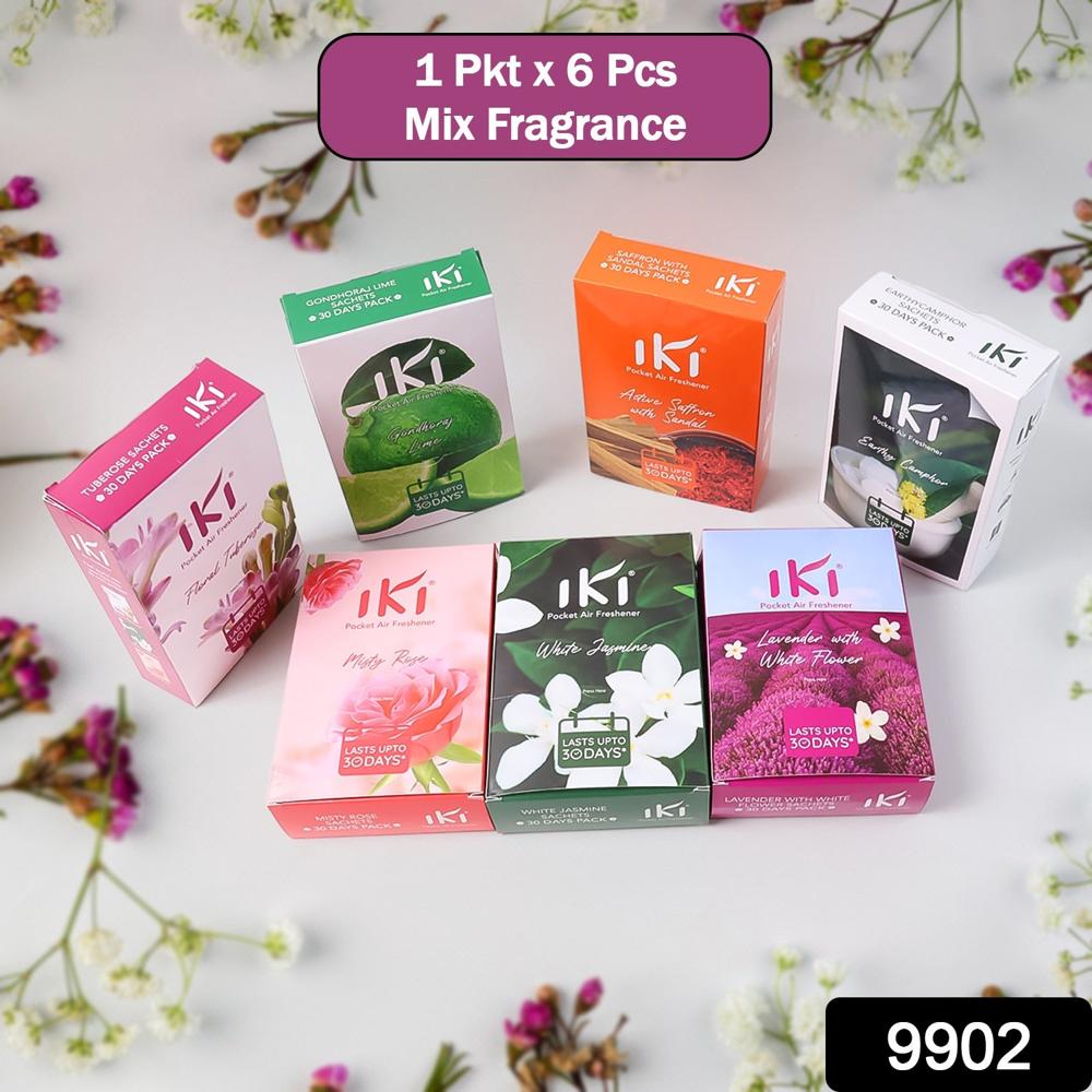 IKI Pocket Air Freshener Mix Flavor / Fragrance (1 Pc / 10 Gm)