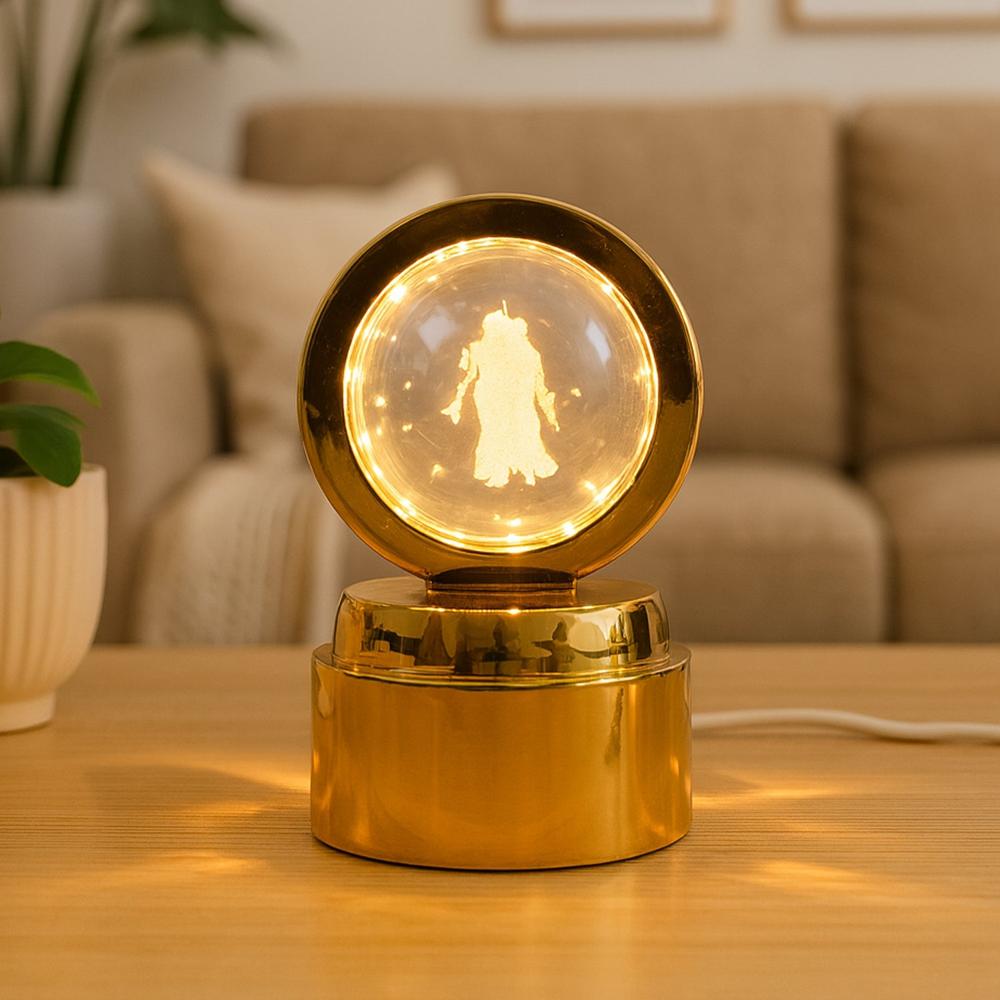 Radhe Krishna Crystal Ball Night Light  1 Pc