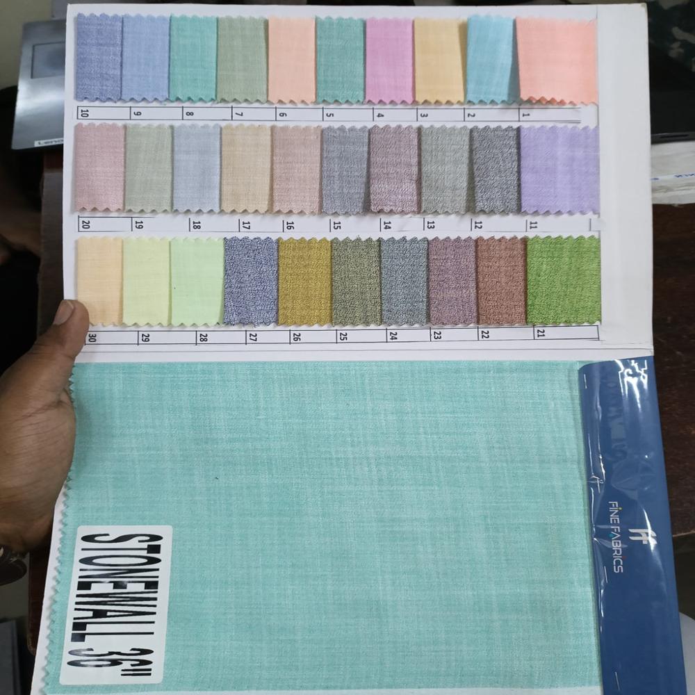 Polycotton Stonewall Fabric - Attributes: Washable