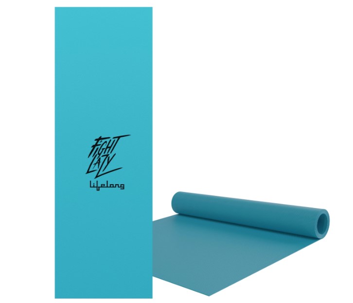 LLYM102 Lifelong Yoga mat for Women & Men EVA Material 10mm Sea Blue Anti Slip for Gym Workout