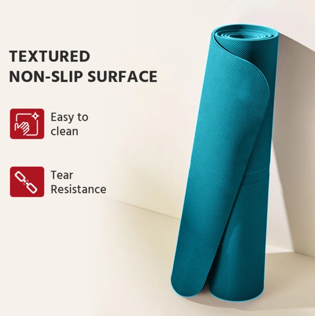 LLYM102 Lifelong Yoga mat for Women & Men EVA Material 10mm Sea Blue Anti Slip for Gym Workout