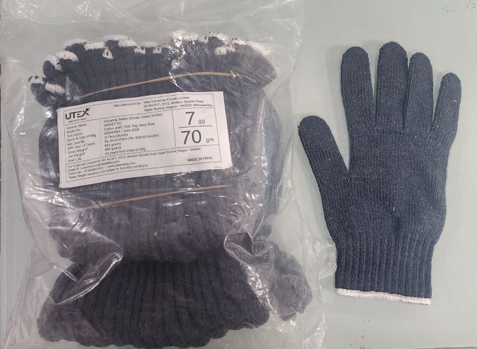 Industrial Safety Cotton Knitted Hand Gloves