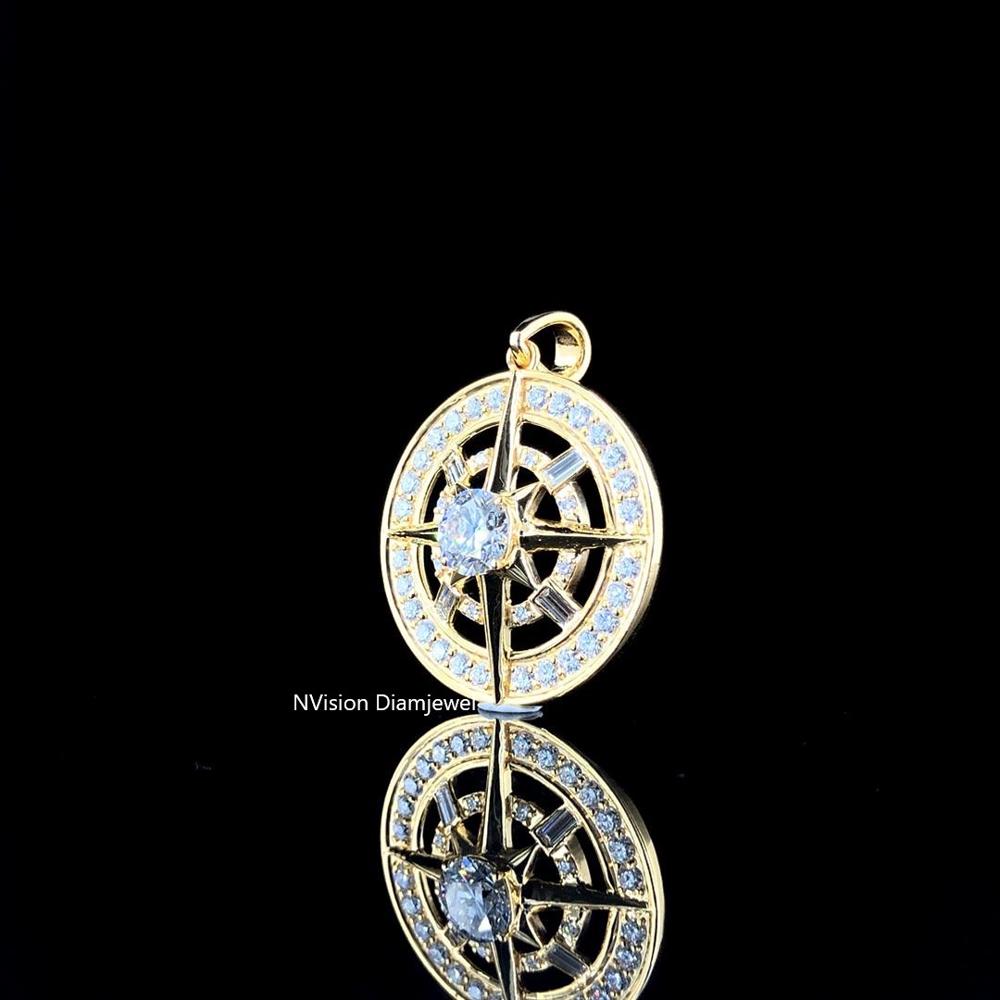 Infinity Glow Natural Diamond Unisex Pendant in 18KT Gold