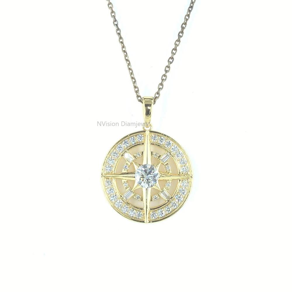 Infinity Glow Natural Diamond Unisex Pendant in 18KT Gold