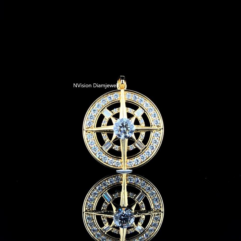 Infinity Glow Natural Diamond Unisex Pendant in 18KT Gold