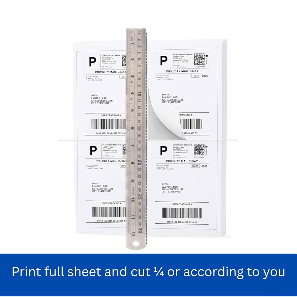 Oddy Self-Adhesive Label Sheets  A4 Full-Sheet Labels (100 Sheet)