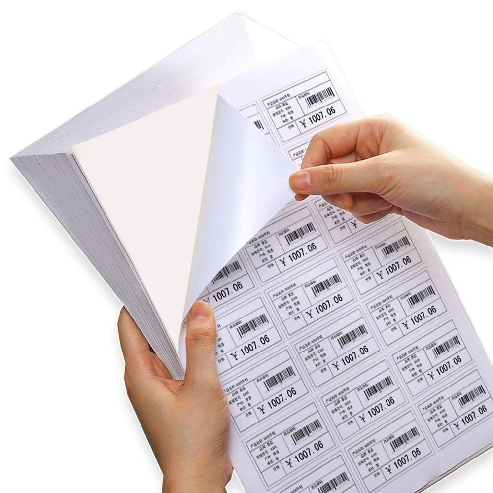 Oddy Self-Adhesive Label Sheets  A4 Full-Sheet Labels (100 Sheet)