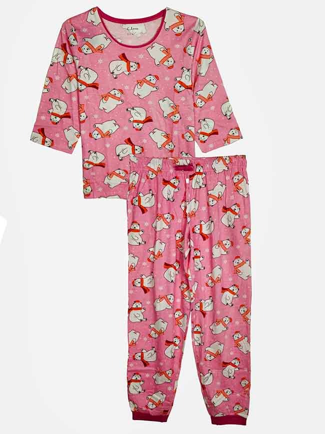 W13607 | Ladies Printed Pyjama Sets