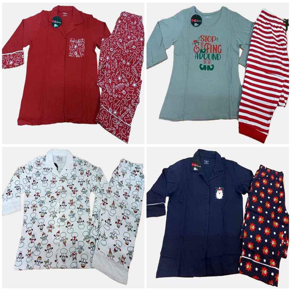 W13607 | Ladies Printed Pyjama Sets